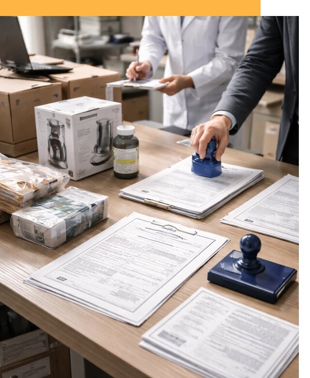 Сертификация импортных товаров от 12126 с таможенным сопровождением